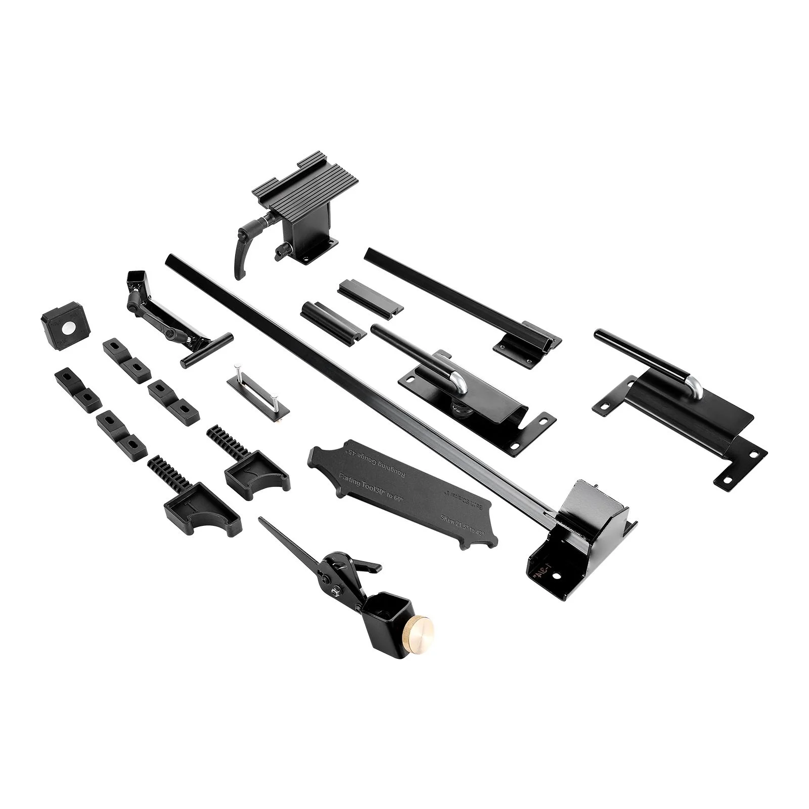 Pro Grind Sharpening System, Multi-Grind Sharpening Jig for 152mm & 203mm Bench Grinder - with Platform Jig, Tool Rest Bar, Setup Block, Miter Slide, Micro Bevel Block, for Woodturning Tools