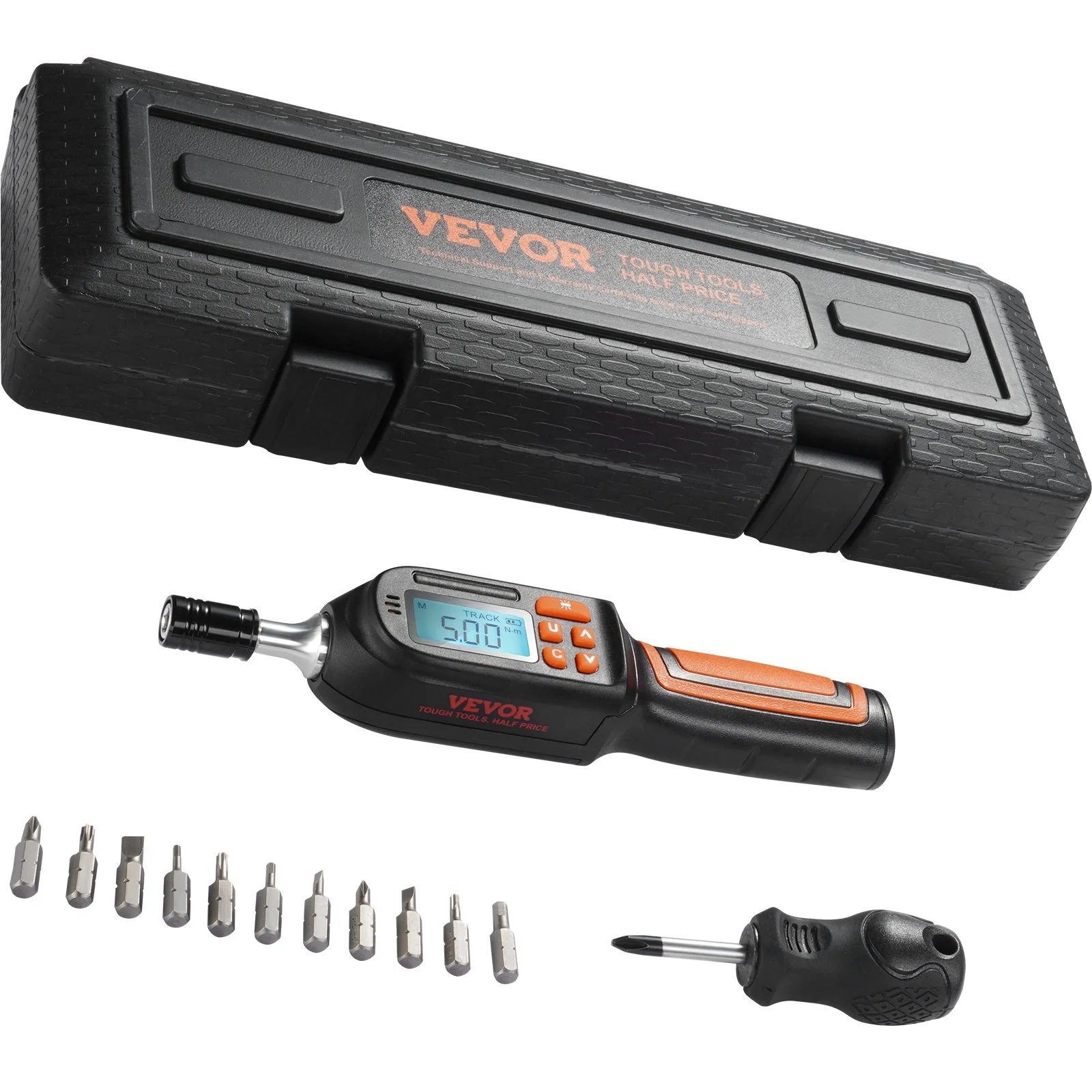 VEVOR Digital Torque Screwdriver 1/4" Range 2.65-70.67in/lb w/ 0.01N.m Increment