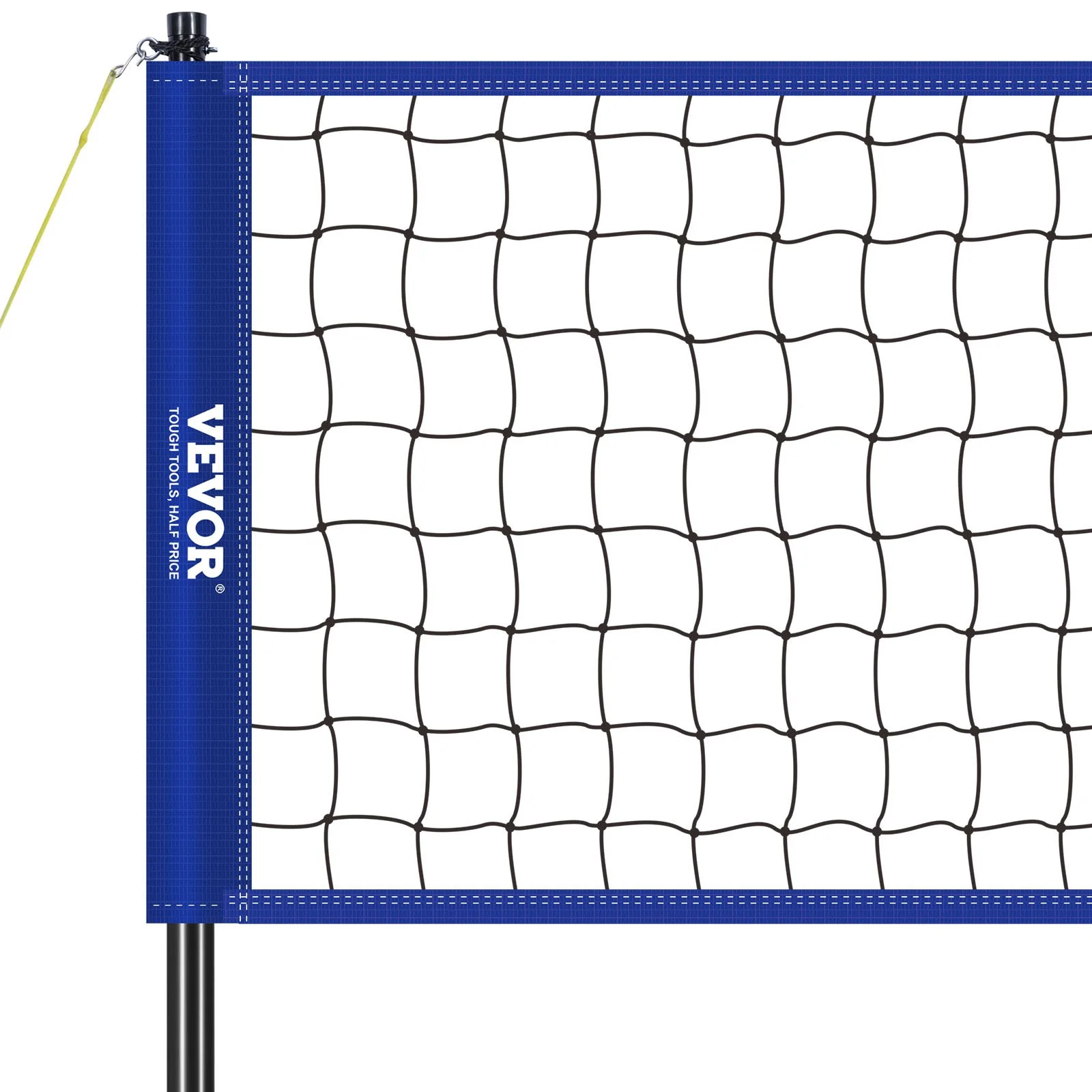 VEVOR Outdoor Portable Volleyball Net System, Adjustable Height Steel Poles, Professional Volleyball Set with PVC Volleyball, Pump, Carrying Bag, Heavy Duty Volleyball Net for Backyard, Beach, Lawn