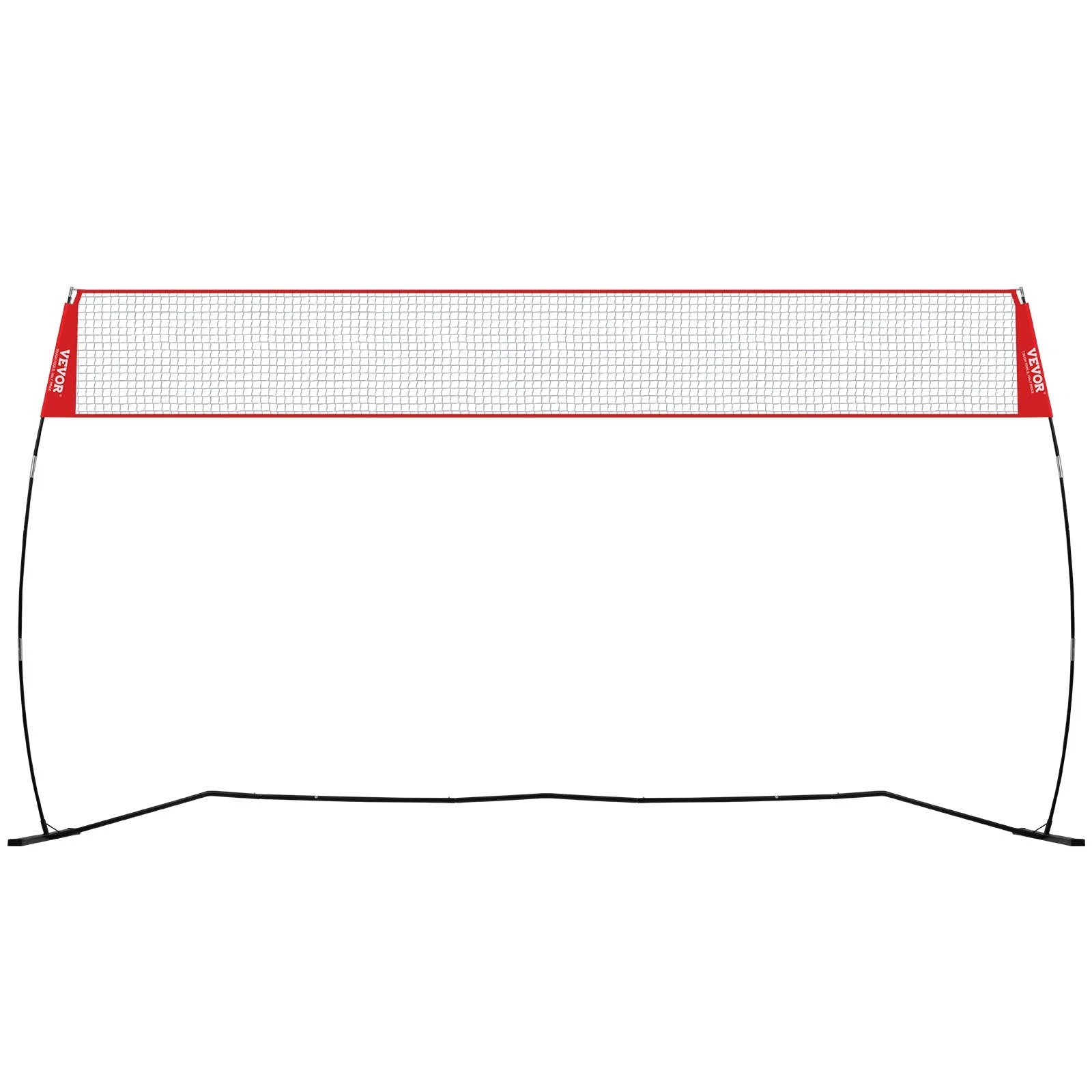 VEVOR Freestanding Volleyball Training Net for Indoor or Outdoor Use, Adjustable Height Portable Net System with Carrying Bag, Professional Volleyball Practice Trainer for Hitting or Serving Drills