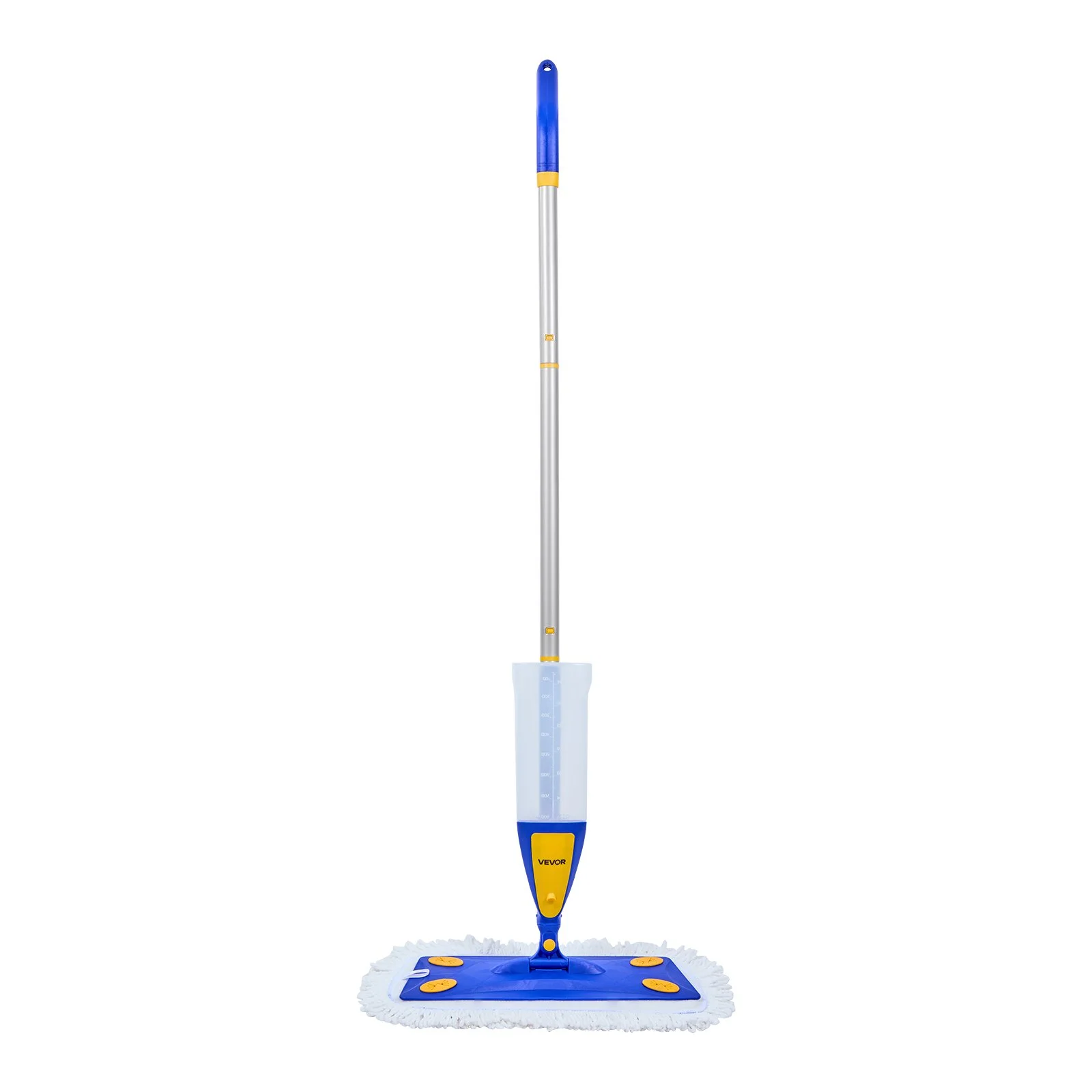 VEVOR Spray Mop, with 3 Washable Pads for Dry and Wet Floor Cleaning & an 800ml Refillable Water Tank, Microfiber Dust Wet Mop & Twisted Cotton Dry Mop, Commercial Home Use for Tiles/Vinyl/Wood Floor