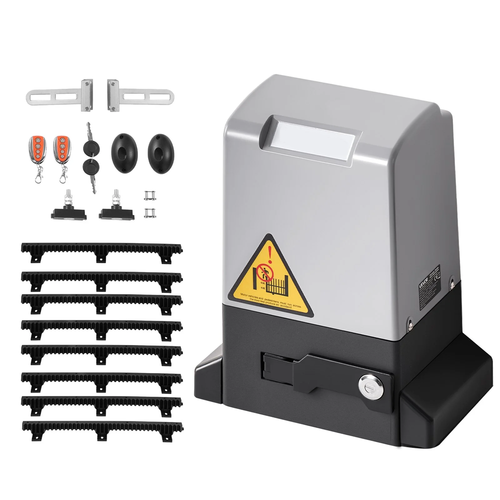 VEVOR 280W Electric Sliding Gate Opener 816kg Chain Drive Infrared Sensor