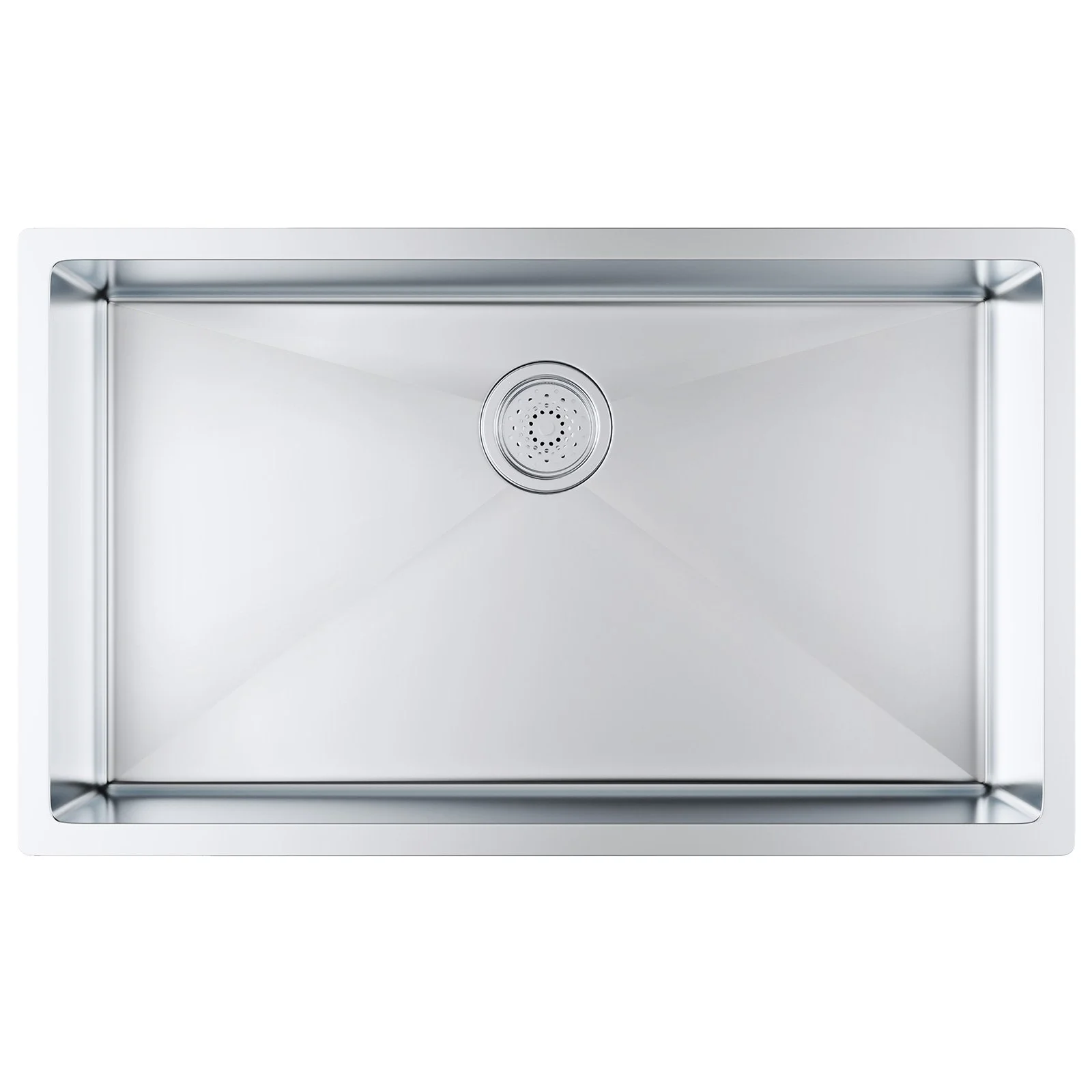 VEVOR Kitchen Sink, 304 Stainless Steel Drop-In Sinks, Undermount Single Bowl Basin with Accessories(Pack of 3), Household Dishwasher Sinks for Workstation, RV, Prep Kitchen, and Bar Sink, 32 inch