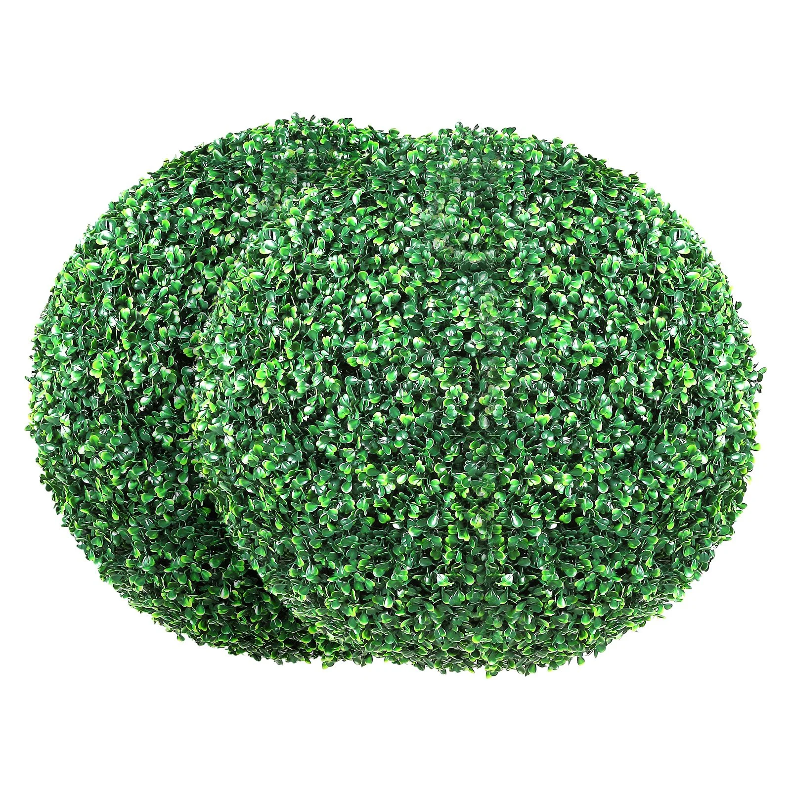 VEVOR Artificial Topiaries Boxwood Trees, (2 Pieces), Ball-Shape Faux Topiaries Plant, All-year Green Feaux Plant Decorative Balls for Backyard, Balcony,Garden, Wedding and Home