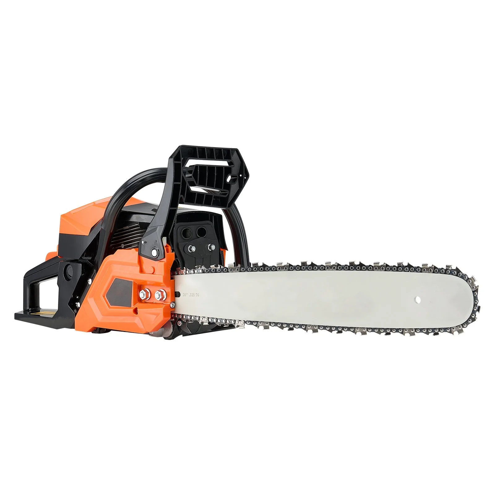 VEVOR 58 cc Gas Chainsaw, 508 mm Gas Powered Chainsaw, 2.0 kW Power Chain Saw with Non-Slip Handle, Gas-Powered Chainsaws with Dual Fuel Tanks, For Wood Cutting, Tree Trimming, and Land Clearing