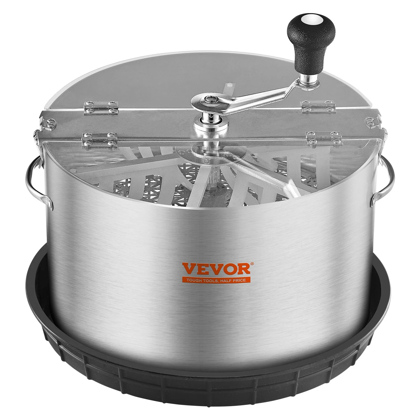 VEVOR Bud Leaf Trimmer, 39.5cm Stainless Steel Manual Bud Trimmer Machine, with Clear PET Cover for Visual Cutting, Hand Pruners Included, for Cutting Leaves, Buds, Flowers, Hydroponic Plants