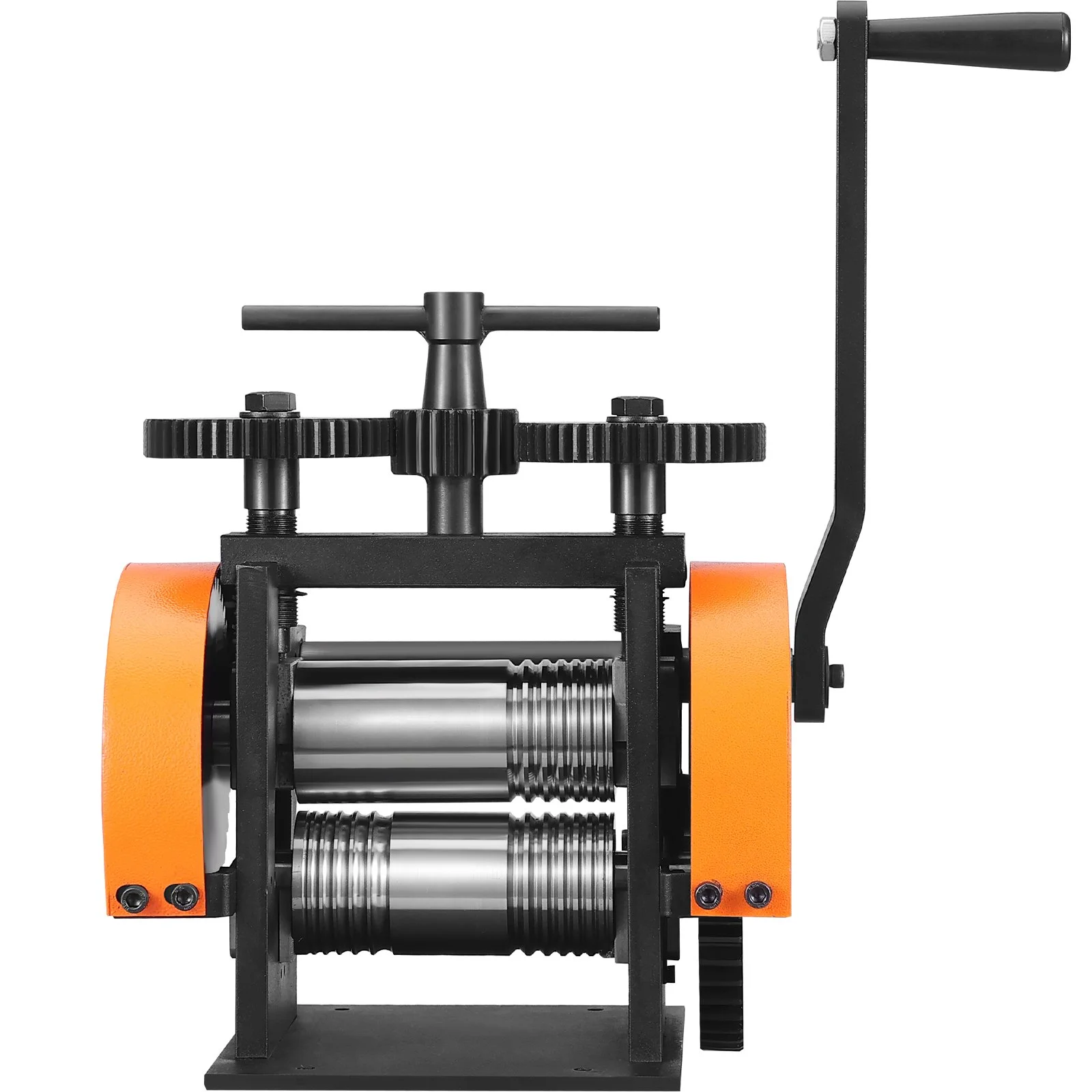 VEVOR Rolling Mill, 1.77"/45 mm Jewelry Rolling Mill Machine, 1: 2.4 Gear Ratio, 3-in-1 Multi-function Rolling Mill, 0-6 mm Press Thickness for Metal Jewelry Making Sheet Square Wire Semicircle