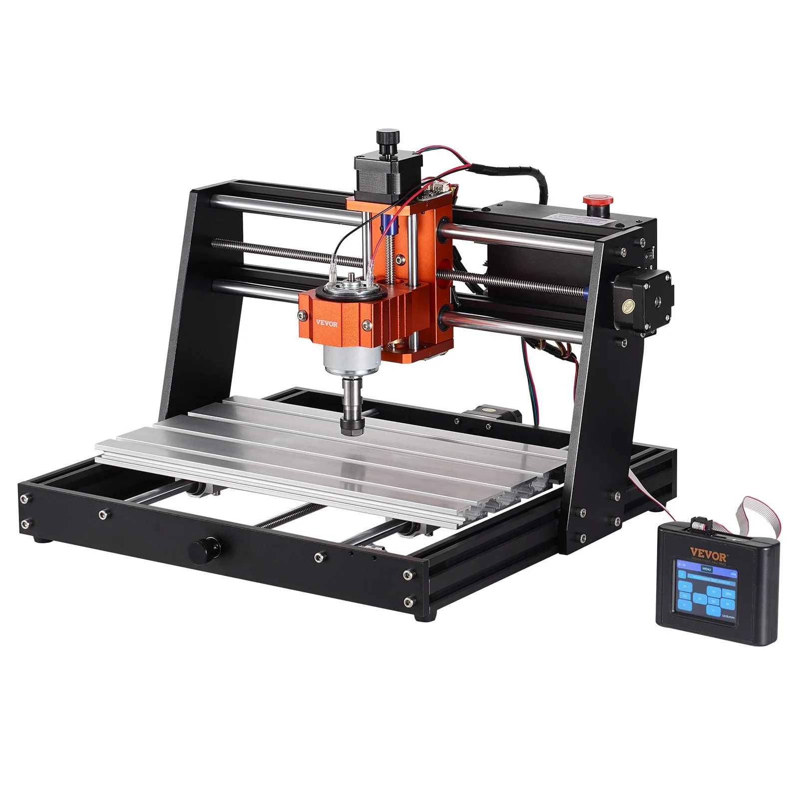 VEVOR CNC Router Machine, 120W, 3 Axis GRBL Control Wood Engraving Carving Milling Machine Kit, 11.81 x 7.87 x 2.83 in / 300 x 200 x 72 mm Working Area 1200 RPM for Wood Acrylic MDF PVC Plastic Foam