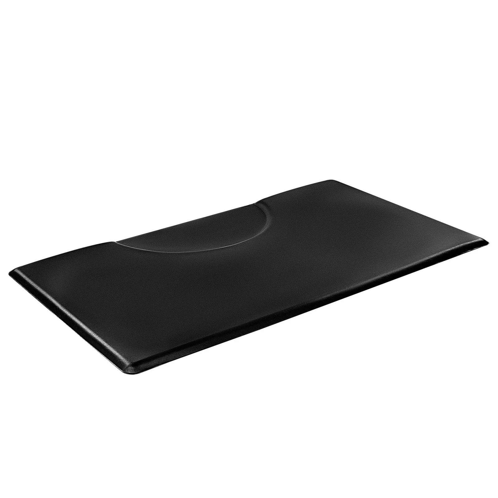 VEVOR Salon Mat for Hair Stylist, 1525 x 915 mm Rectangle Salon Chair Mat Anti Fatigue, 23mm Thickened PVC + PU Barber Shop Floor Mat with Round Cut Out, Anti-Trip Beveled Edges & Non-slip Bottom