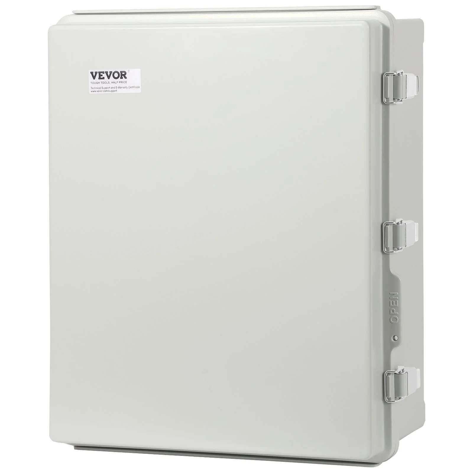 VEVOR Outdoor Electrical Junction Box, 350 x 250 x 150 mm, ABS Plastic Electrical Enclosure Box with Hinged Cover Stainless Steel Latch, IP67 Dustproof Waterproof for Outdoor Electrical Projects