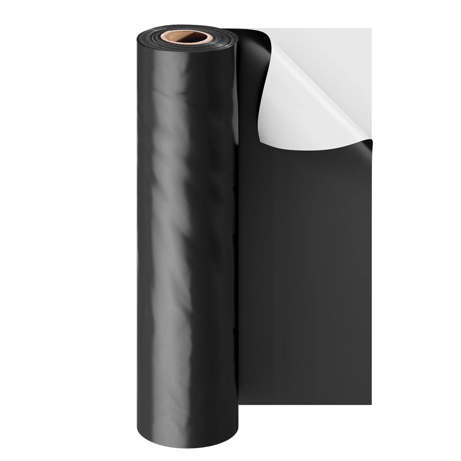 VEVOR 10Mil Plastic Sheeting Roll 10 x 100 FT Heavy Duty Black & White