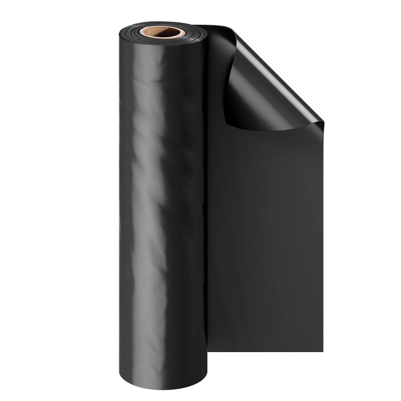 VEVOR 10Mil Plastic Sheeting Roll 20 x 100 FT Heavy Duty Polyethylene Black