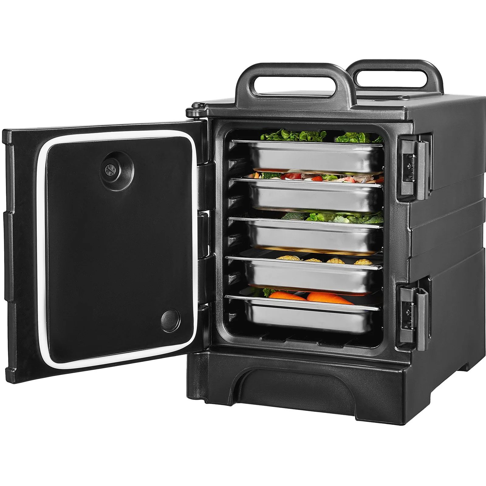 VEVOR Insulated Food Pan Carrier Stackable Catering Dishbox 81QT Chafing Dish