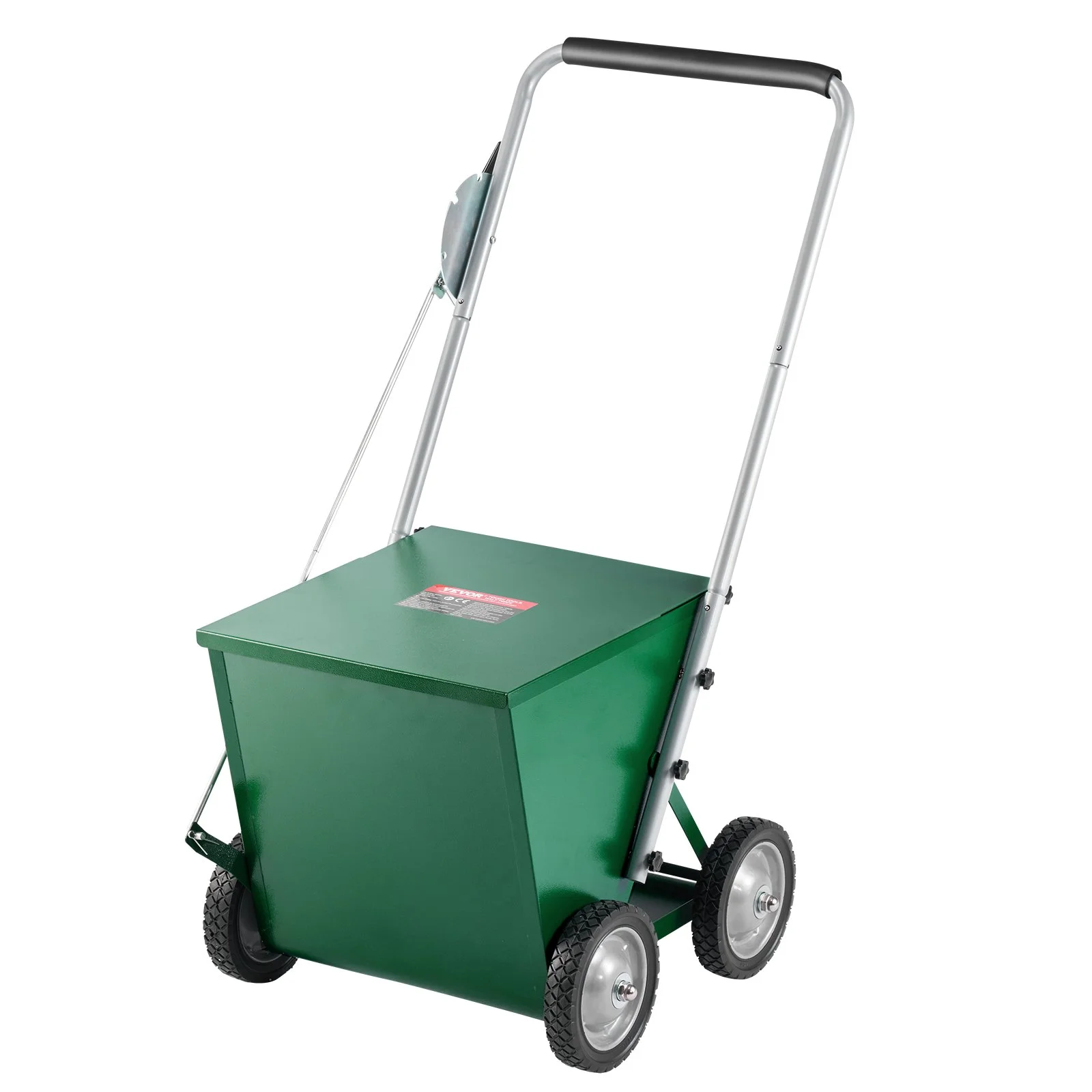 VEVOR Dry Line Marker 4-Wheel 50 or 100 mm Lines Heavy Duty Steel Chalker 29.5kg