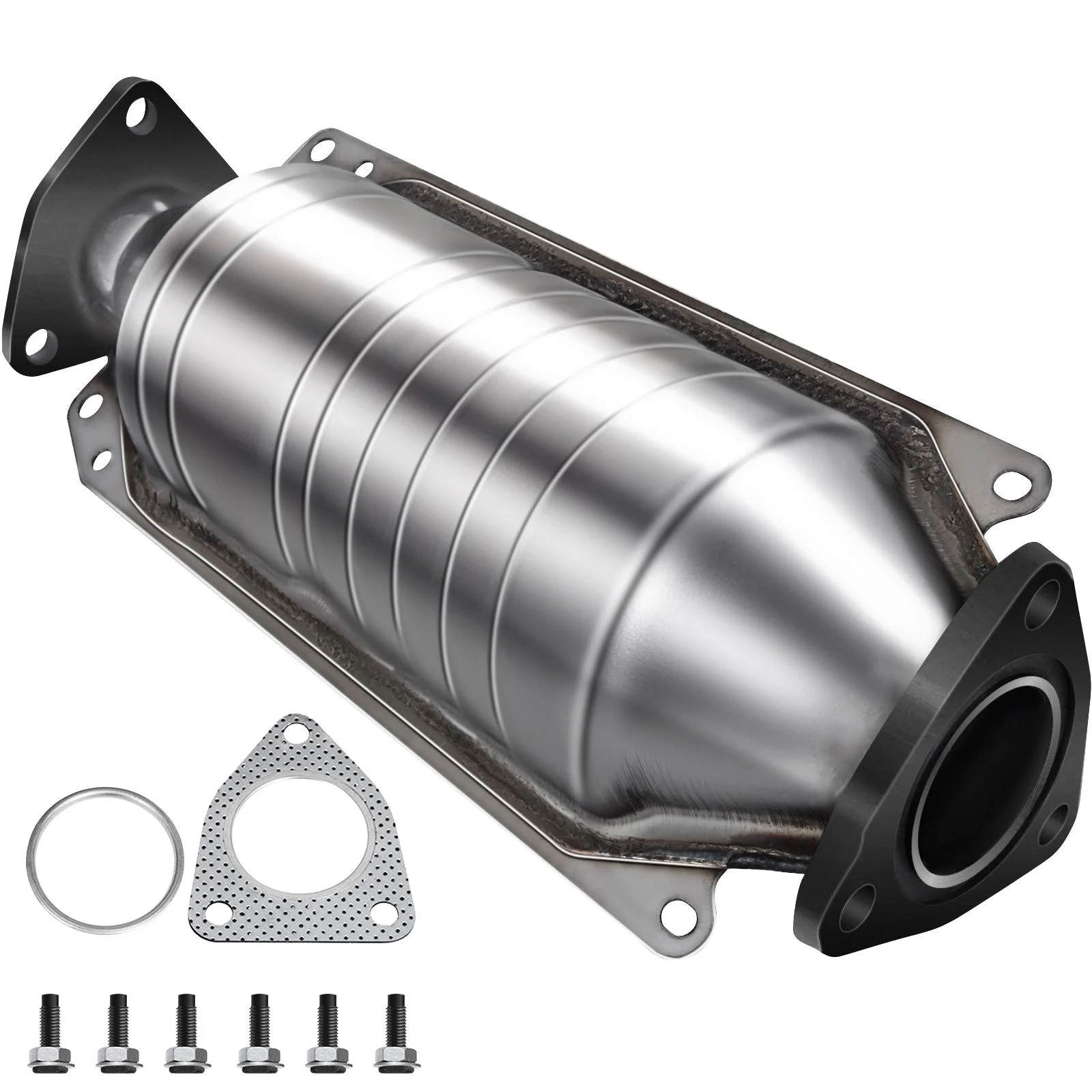 Catalytic Converter Compatible with 1998-2002 Honda Accord 2.3L, Direct-Fit High Flow Series Cat Converter, Stainless Steel Exhaust Converter Pipe with Flange Design & Gasket (OBD III Compliant)