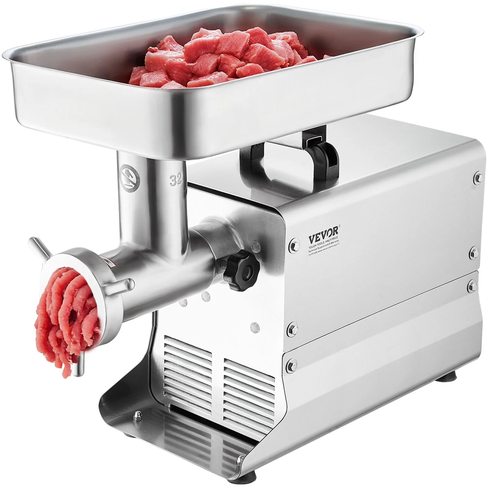 VEVOR Commercial Electric Meat Grinder 21 Lbs/Min Sausage Stuffer Maker Kitchen