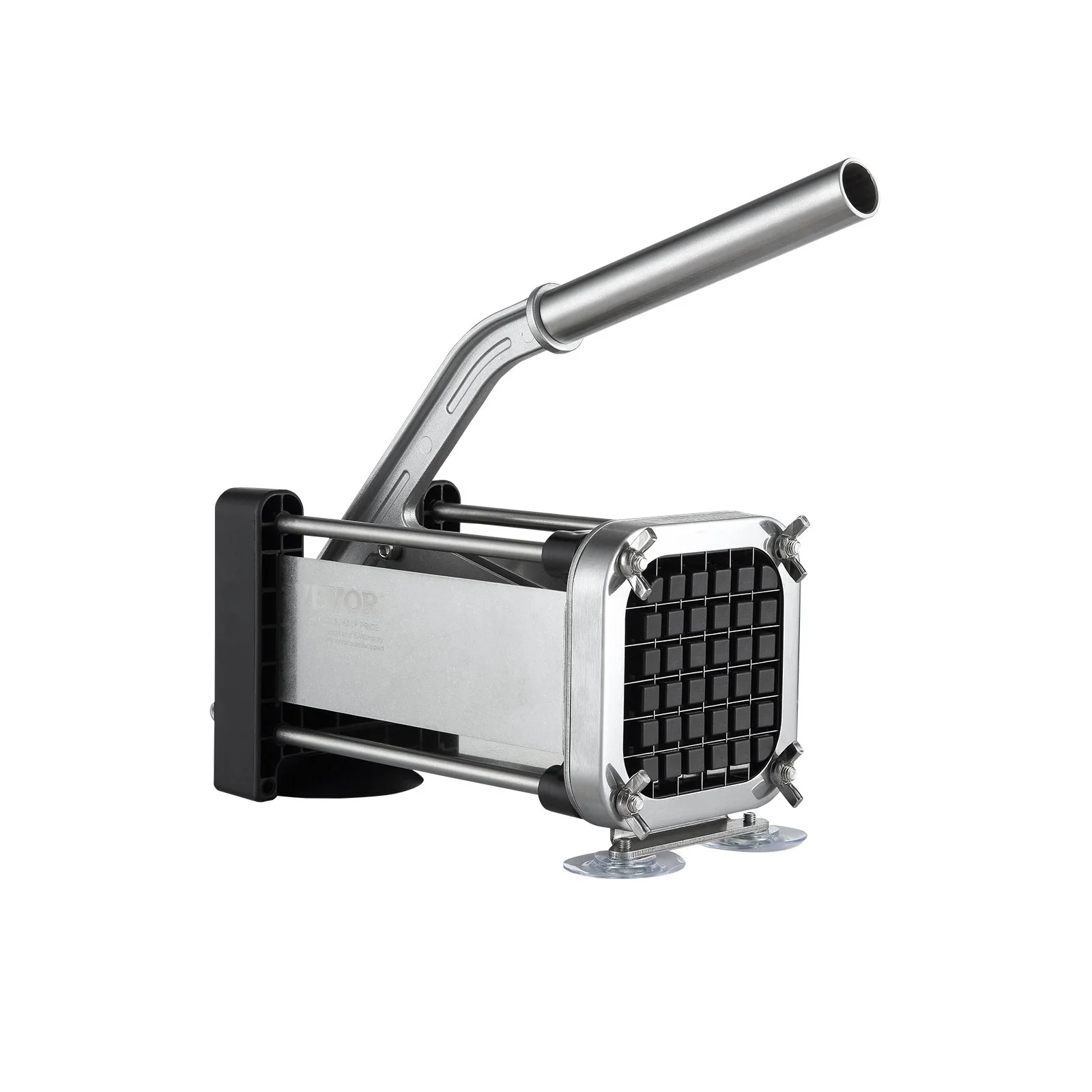 French Fry Cutter, Potato Slicer with 1/2-Inch and 3/8-Inch Stainless Steel Blades, Manual Potato Cutter Chopper with Suction Cups, Great for Potato, French Fries, Cucumber, Vegetables, Carrot