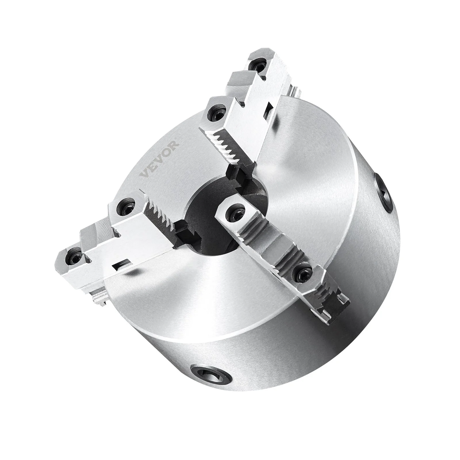 VEVOR 3-Jaw Lathe Chuck, 200 mm, Self-Centering Lathe Chuck, 4-200 mm Clamping Range with T-key Fixing Screws Hexagon Wrench, for Lathe 3D Printer Machining Center Milling Drilling Machine
