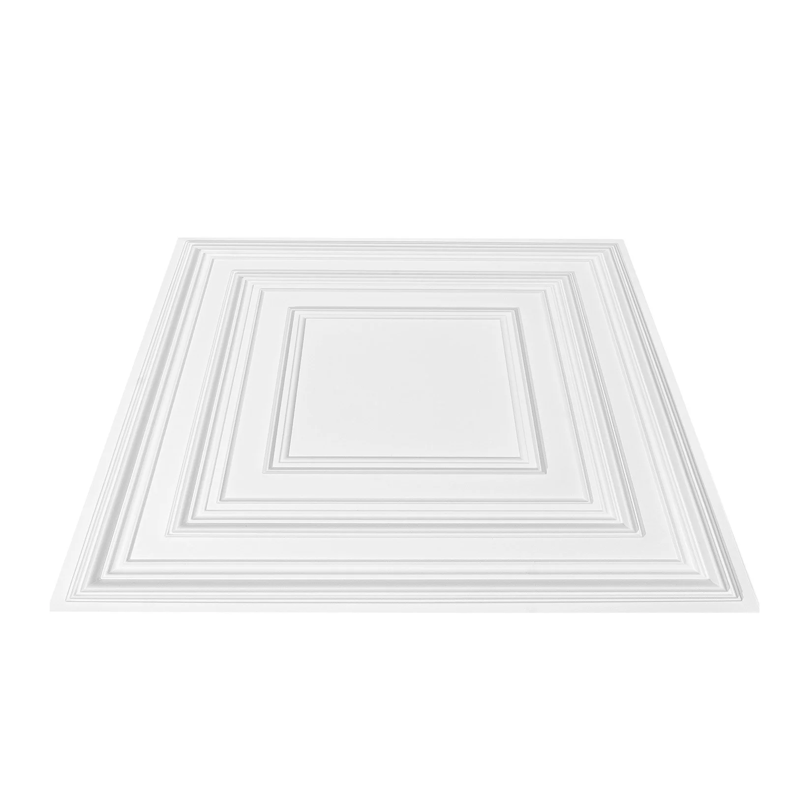 VEVOR Ceiling Tiles 12-Pack 24 x 24 in PVC Easy Installation White Peg Pattern