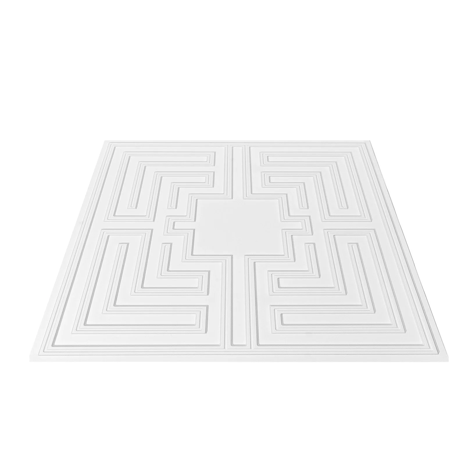 VEVOR Ceiling Tiles 12-Pack 24 x 24 in PVC Easy Installation White Echo Pattern