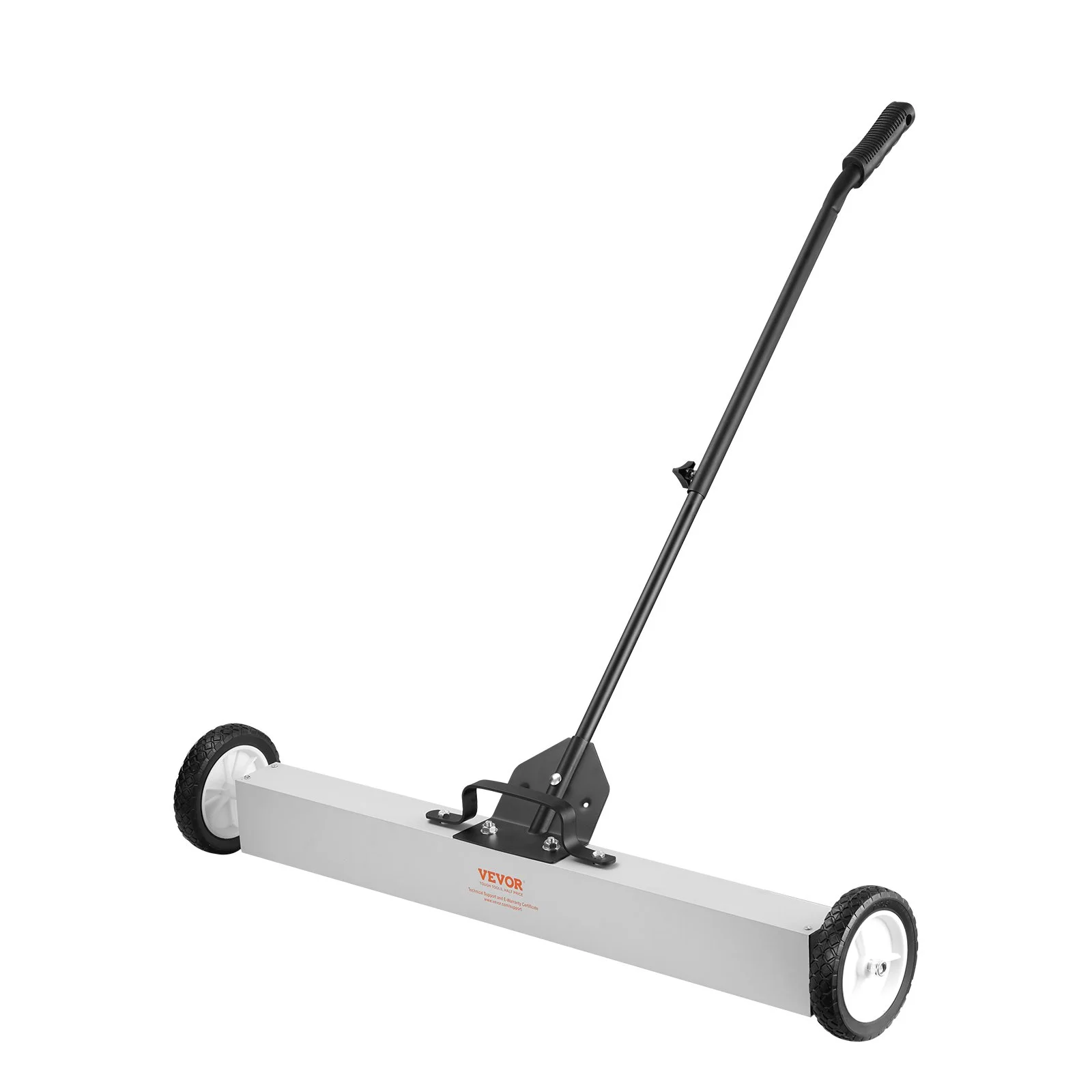 24.9 kg Rolling Magnetic Sweeper with Wheels,Push-Type Magnetic Pick Up Sweeper, Large Magnet Pickup Lawn Sweeper with Telescoping Handle, Easy Cleanup of Workshop Garage Yard