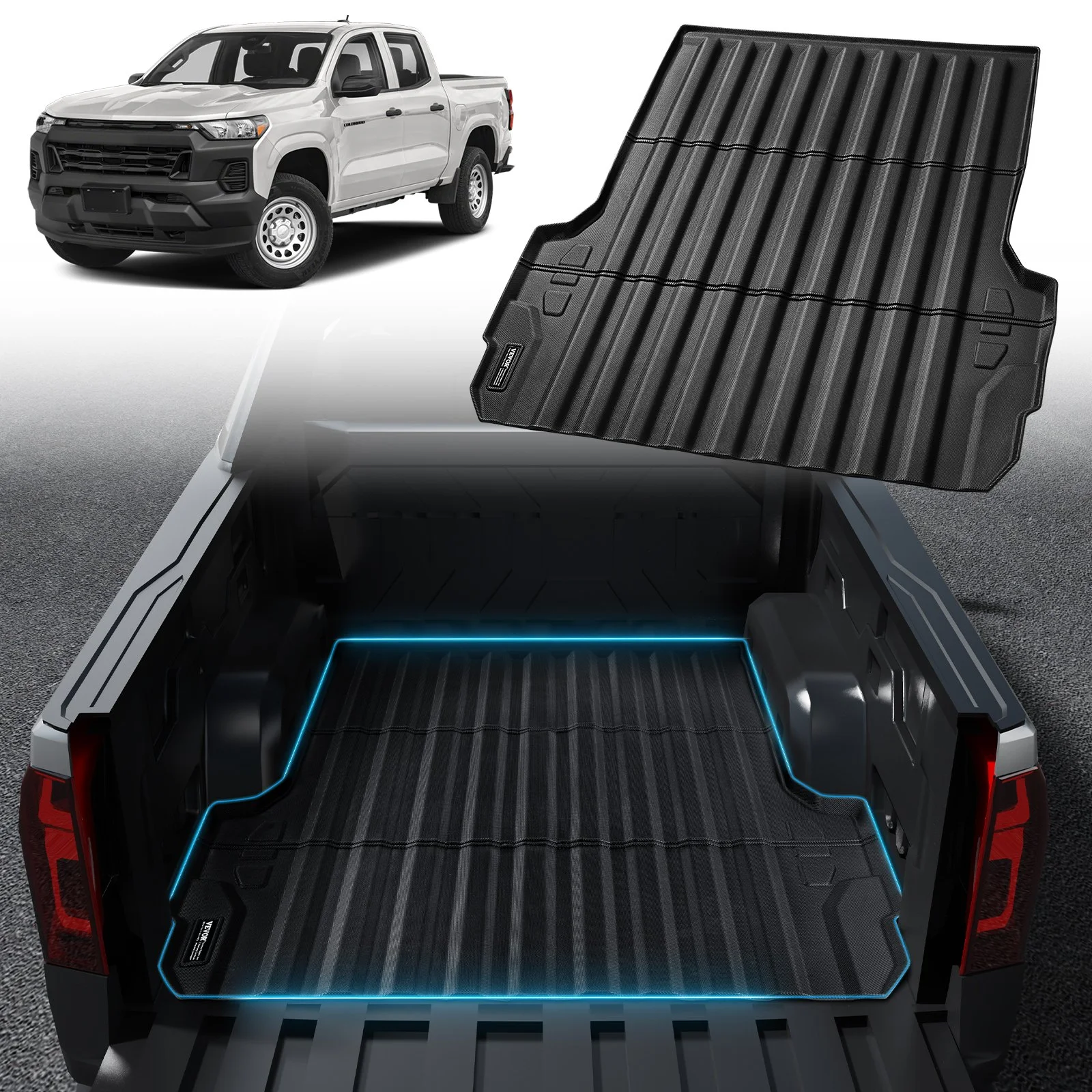 VEVOR Truck Bed Mat Fit 2023-2024 Chevrolet Colorado/GMC Canyon Truck Bed Liner