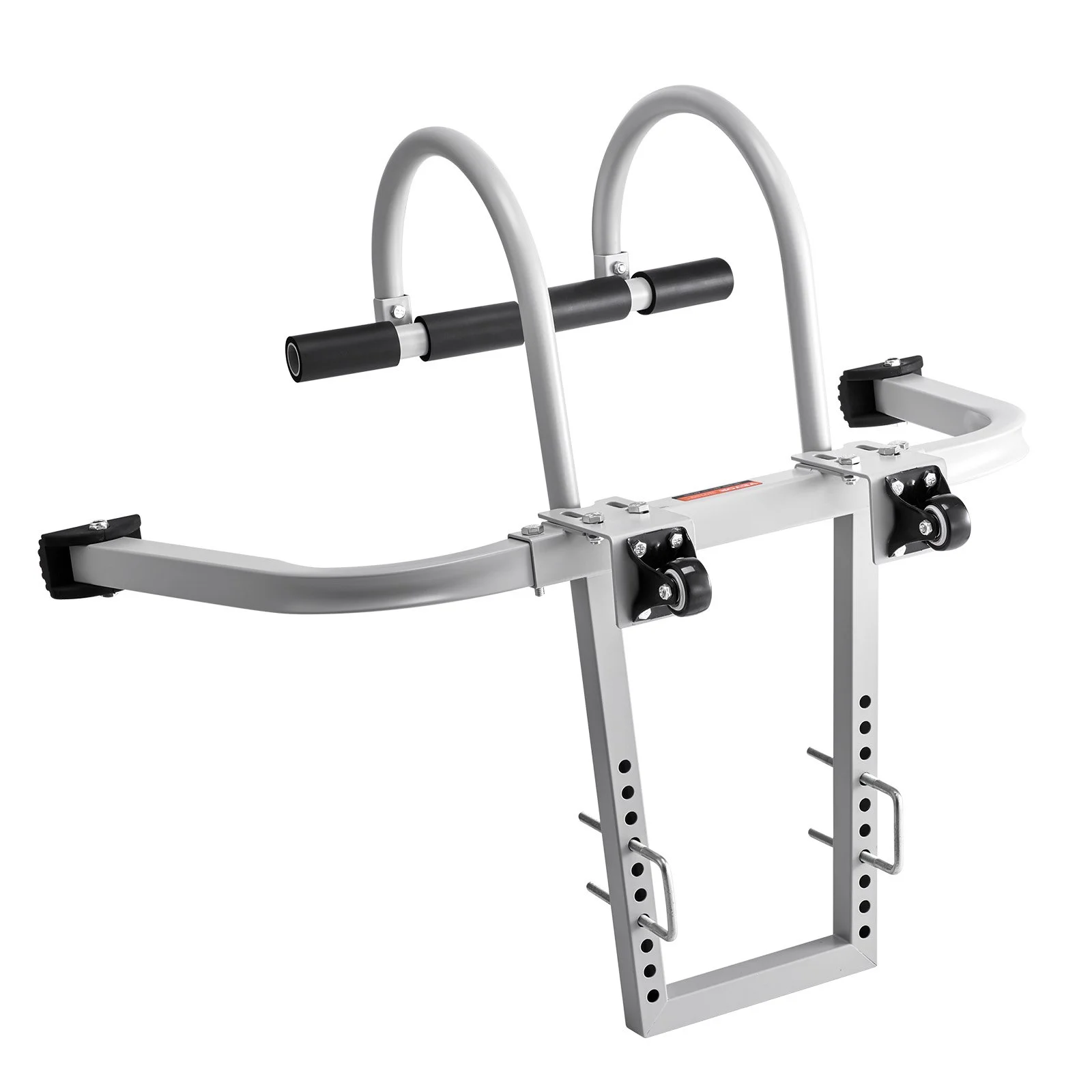 VEVOR Ladder Stabilizer, 2 in 1 Extension Wall Ladder Standoff Hook, Roof Ridge Ladder Accessories Both Horizontally and Vertically, Heavy-duty Steel Rubber Grip T-Bar, Quick Access to Steep Roofs