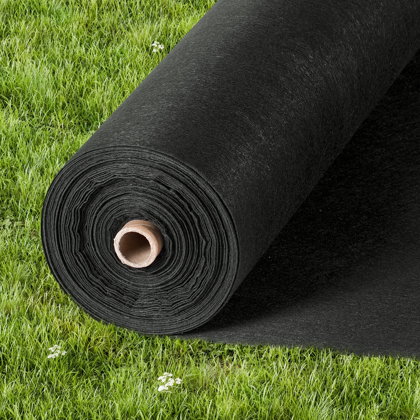 VEVOR Non Woven Geotextile Fabric Under Gravel, 6x100FT 8OZ Driveway Fabric Landscape Fabric, Heavy Duty Weed Barrier Fabric, Ground Cover Weed Control Fabric, French Drains Drainage Fabric, Black