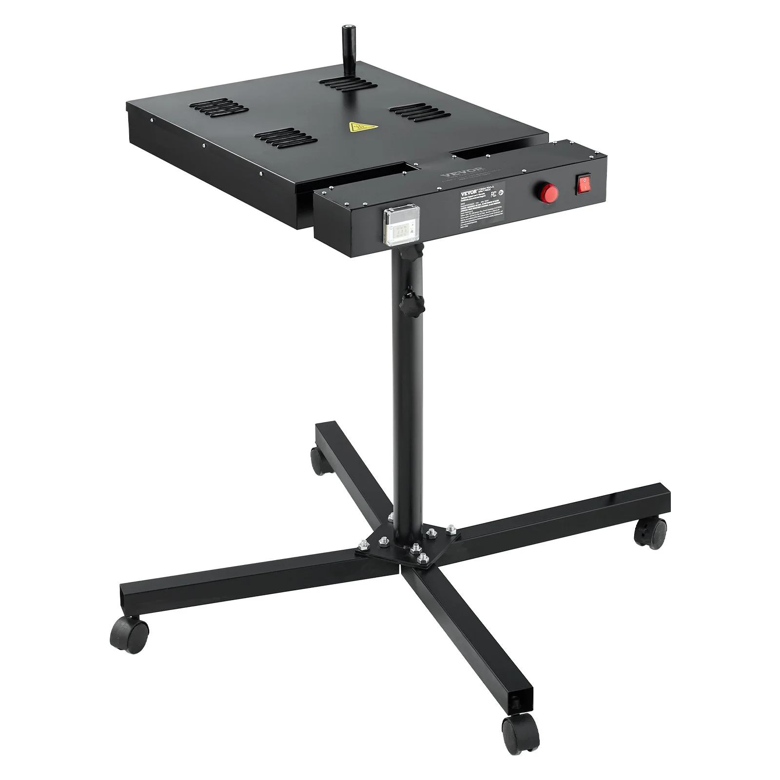 VEVOR Flash Dryer, 18 x 25 inch Flash Dryer for Screen Printing, 0-750℉ Temperature Control, High Power Silk Screen Printing Dryer with Height Adjustable Stand, 360° Rotation, T-Shirt Curing Machine