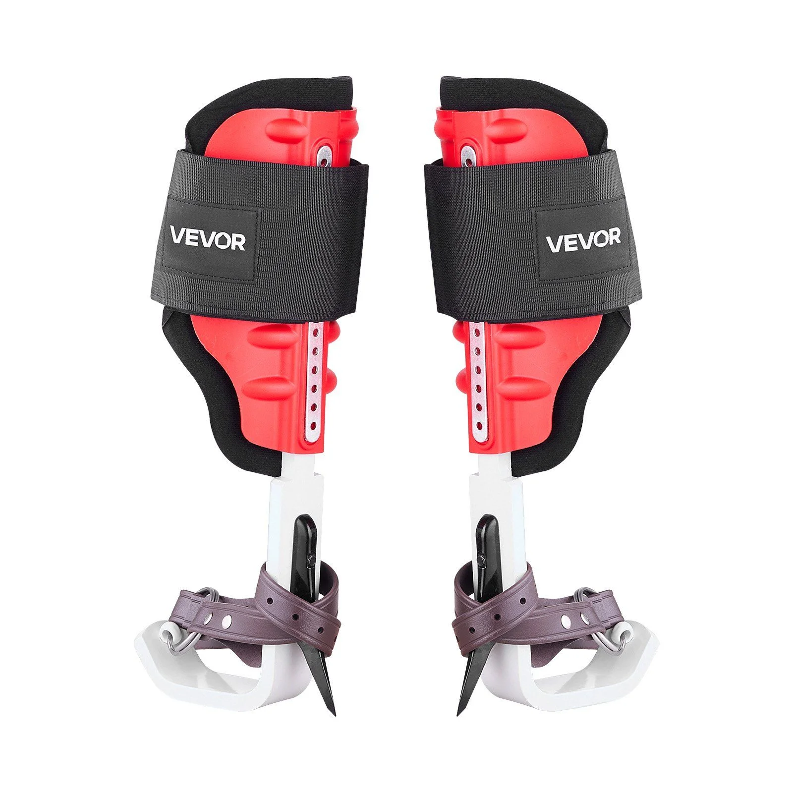 Tree Climbing Spikes Set, Height-Adjustable Tree Climbing Gear with Straps & Spike Protectors, 159 kg Load Capacity, Durable Aluminum Climb Spurs Arborist Equipment for Fruit Picking Hunting