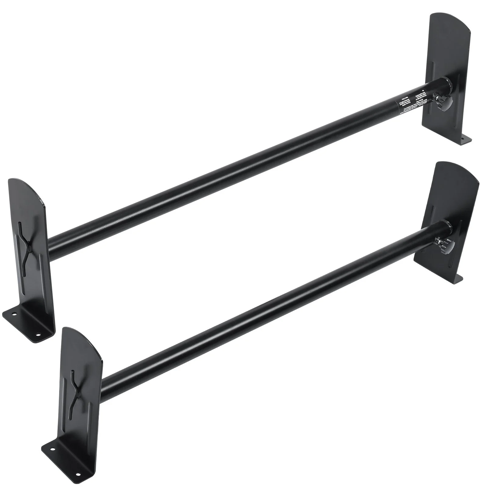 VEVOR 2 Bars Van Roof Ladder Rack 500 LBS Adjustable 35.8" to 57.5" Alloy Steel