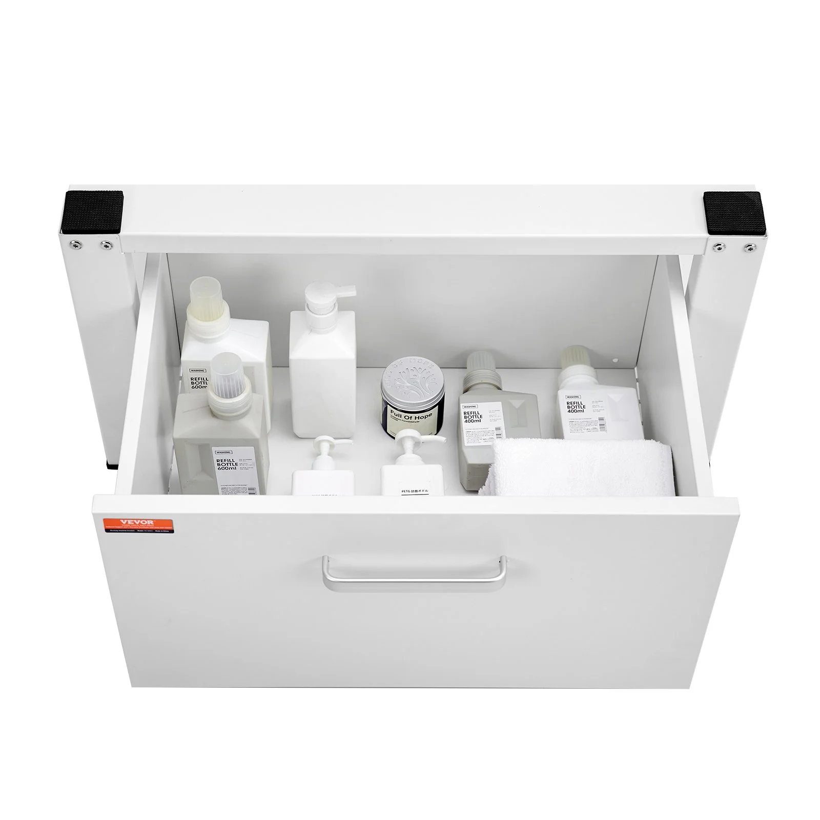 VEVOR Laundry Pedestal 686mmmW x 366mmH, Washer And Dryer Base Stand Platform Universal Fit 299kg Capacity, Heavy Duty Multi-Functional Base for Washing Machine with Drawer & Rich Accessories