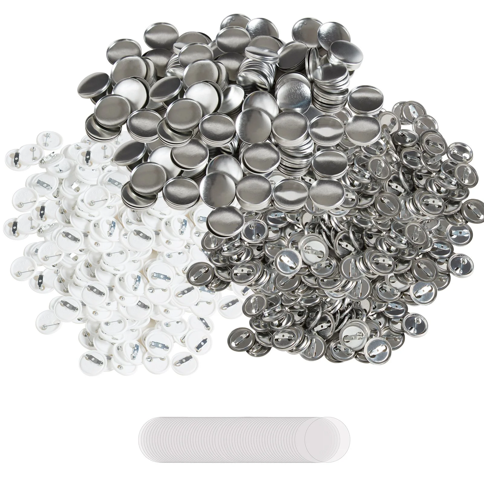 VEVOR 1" 25mm Button Badge Parts Supplies for Button Maker Machine 500 Sets