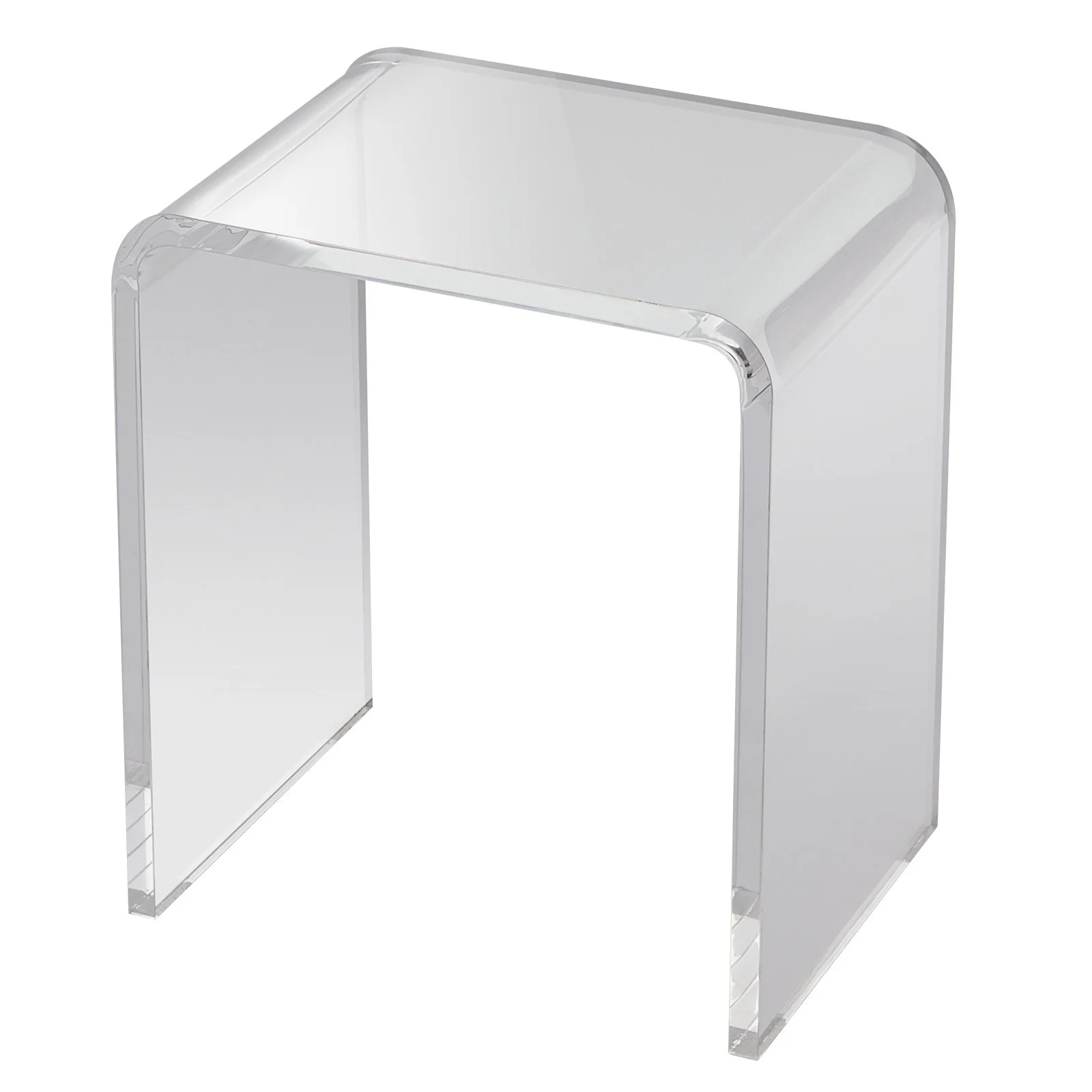 VEVOR Acrylic End Table, C-Shaped Lucite Side Table, Clear Acrylic Side Table for Drink, Food, Snack used in Living Room, Bedroom, and Study