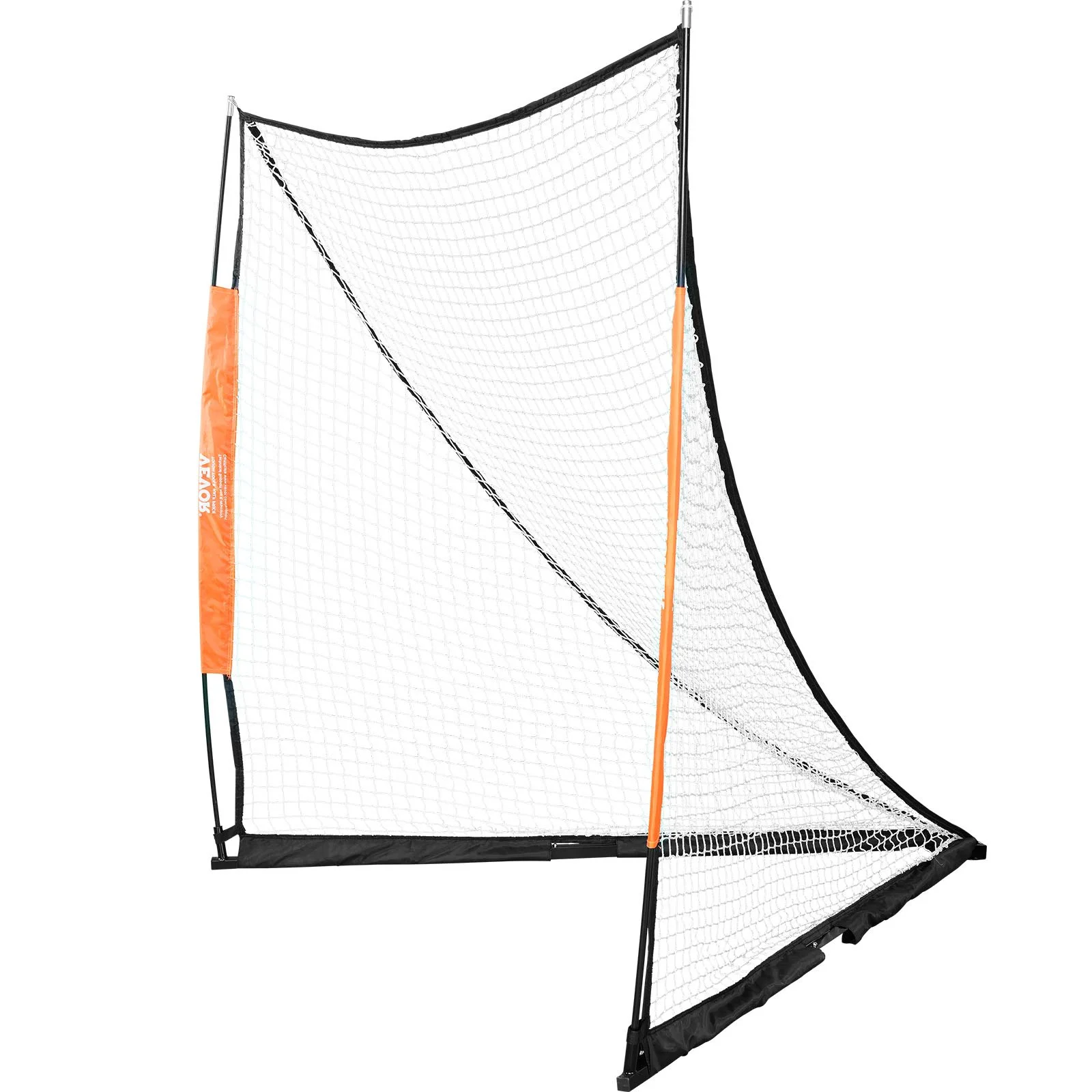 VEVOR Lacrosse Goal, 1.8mx1.8m Lacrosse Net, Portable Lacrosse Goal with Carry Bag, Fiberglass Rod Backyard Lacrosse Training Equipment, Easy Setup Collegiate Goal, Perfect for Youth Adult Training