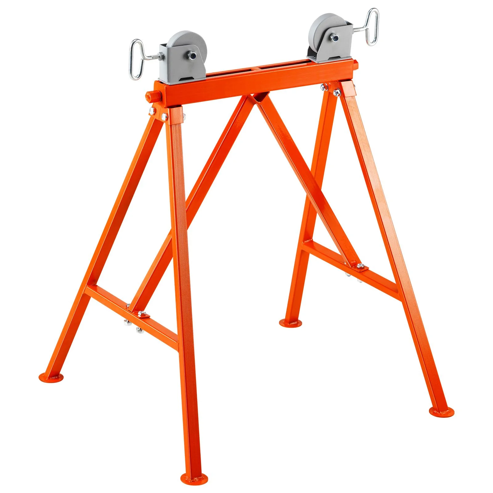 Pipe Stand with Roller Head 2500 LBS Load for 2-36 inches Pipes 45# Steel