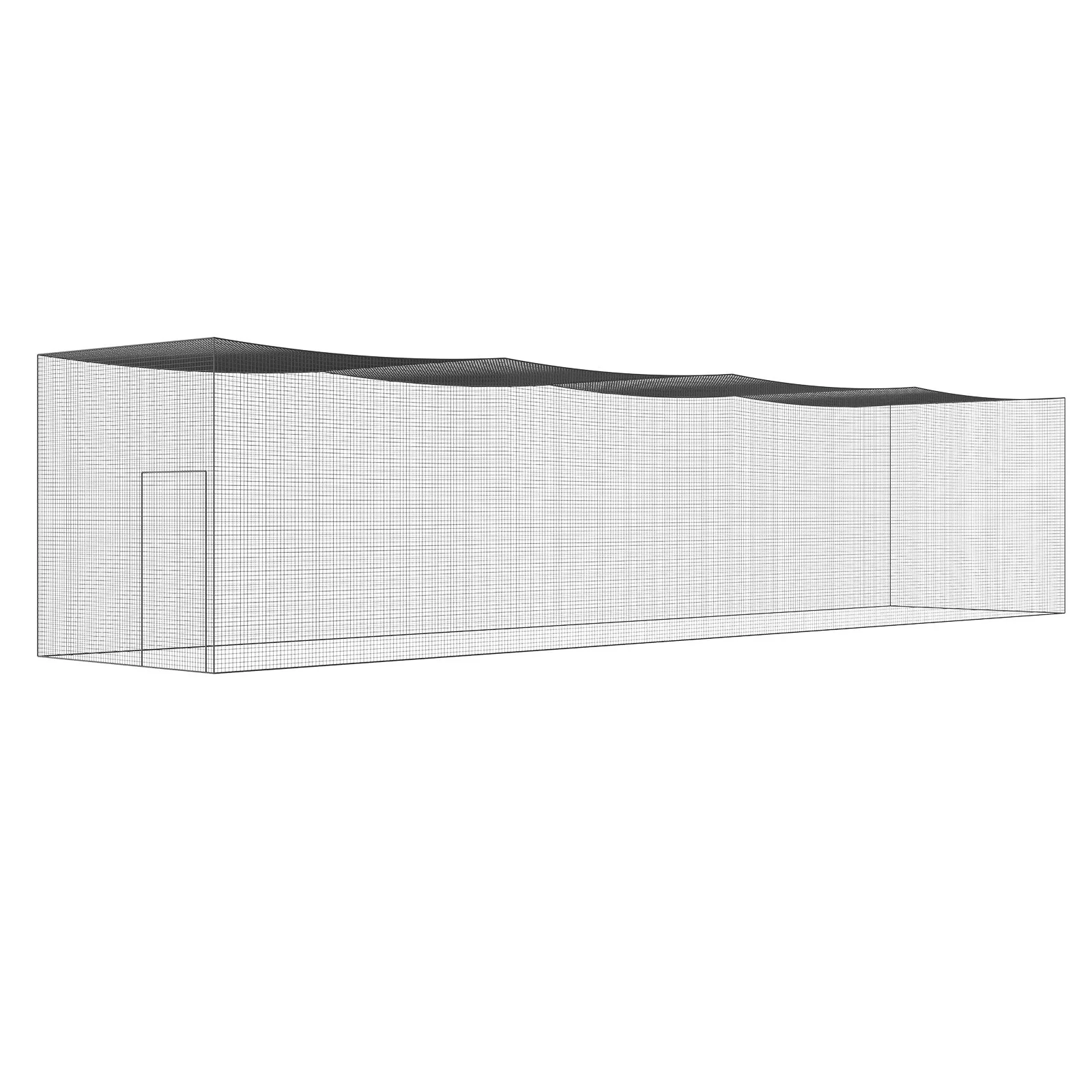 VEVOR Baseball Batting Netting, Professional Softball Baseball Batting Hitting Training Net, Practice Portable Pitching Cage Net with Door & Carry Bag, Heavy Duty Enclosed PE Netting,1676CM (NET ONLY)