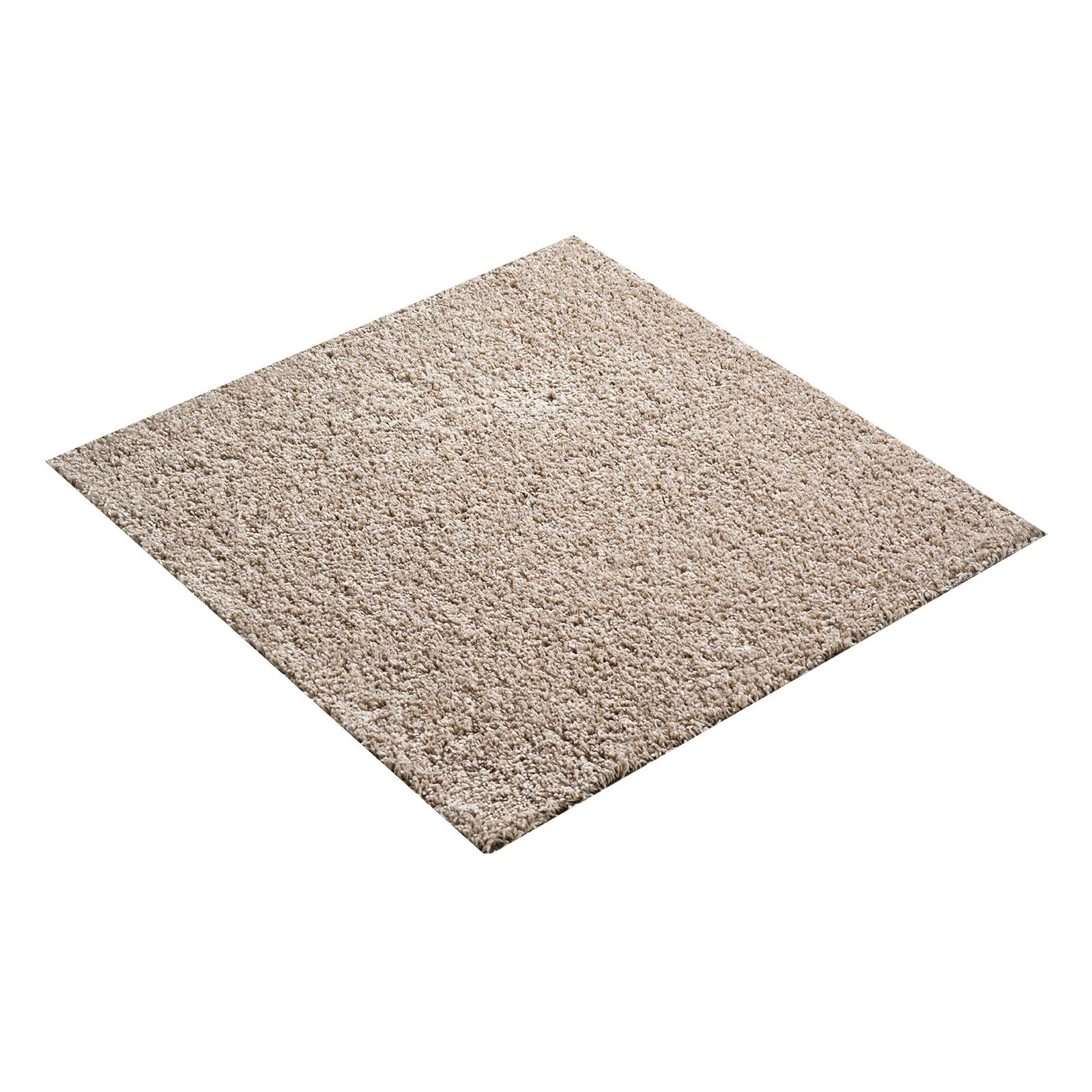 Carpet Tiles 457x457 mm, 10 Pack Carpet Square Rug Detachable & Damage-free, Self Adhesive Home Floor Soft Plush Padded for 2.1㎡ Coverage, Easy DIY for Living Room & Bedroom, Light Brown