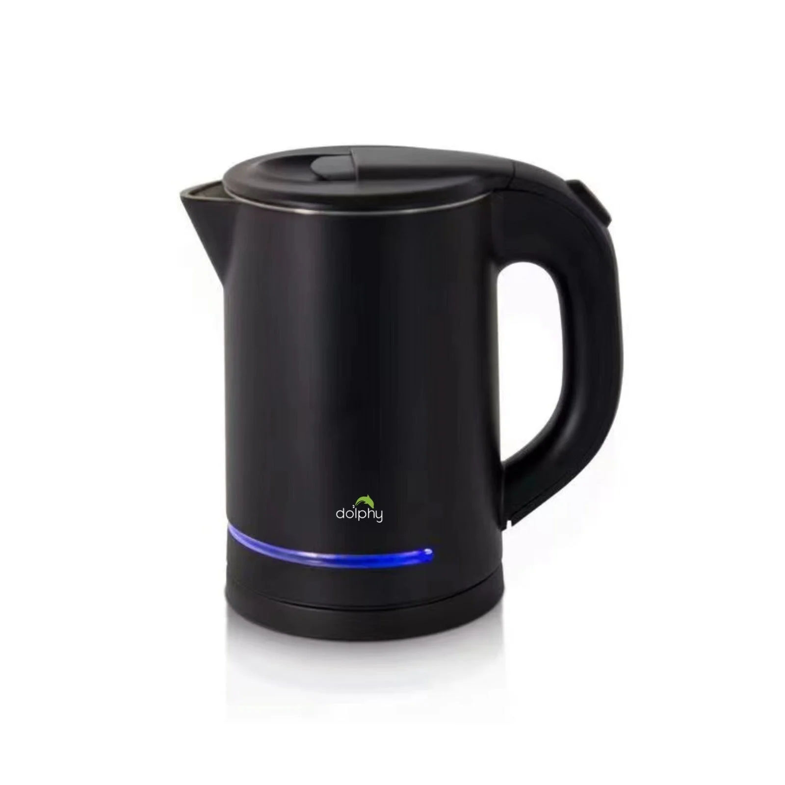 0.8L Electric Kettle Matt Black With Light Design