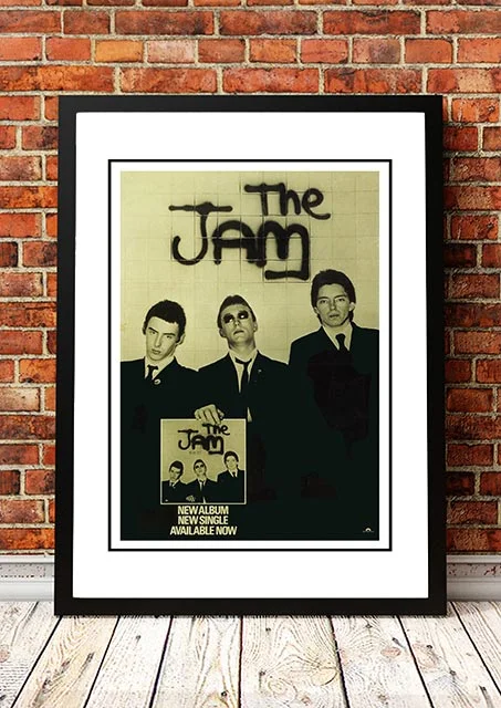 The Jam 'In The City' In Store Poster 1977 - Framed A1