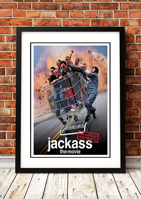 Jackass: The Movie Cult Movie Poster! - Framed A2