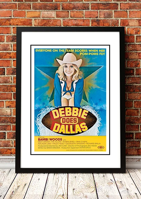 Debbie Does Dallas' Cult Movie Poster! - Framed A4
