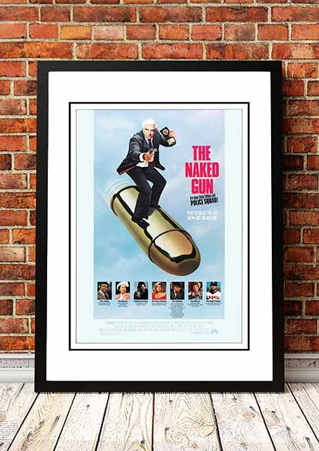 The Naked Gun' Cult Movie Poster! - Framed A4