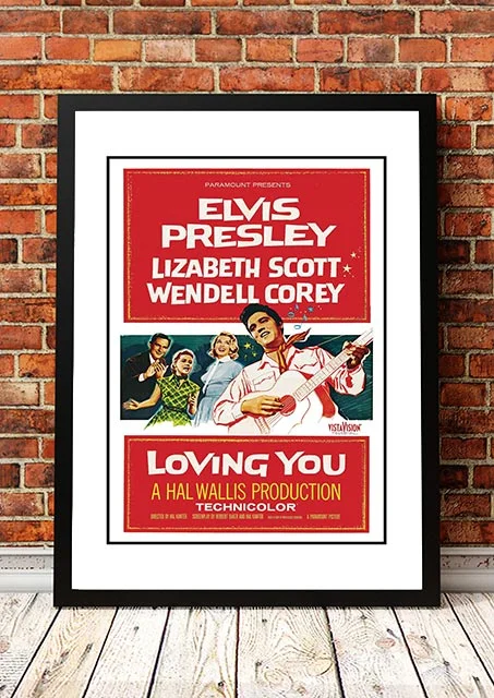 Elvis 'Loving You' Framed Movie Poster! - Framed A2