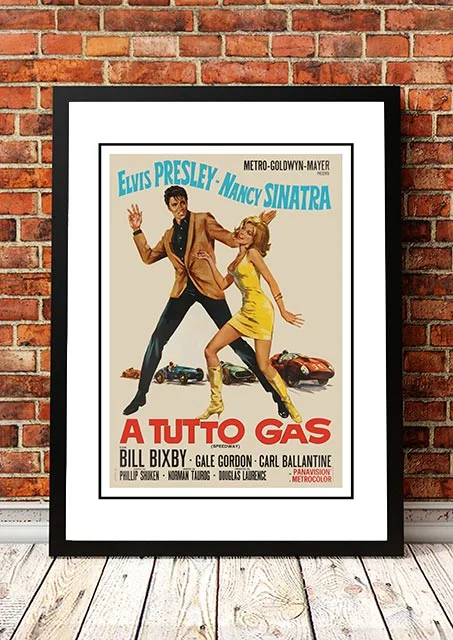 Elvis 'A Tutto Gas' Framed Movie Poster! - Framed A3