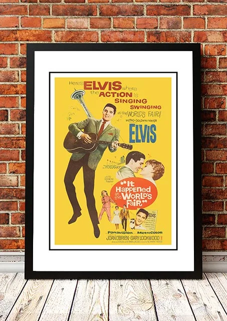 Elvis 'It Happened At The World's Fair' Framed Movie Poster! - Framed A4