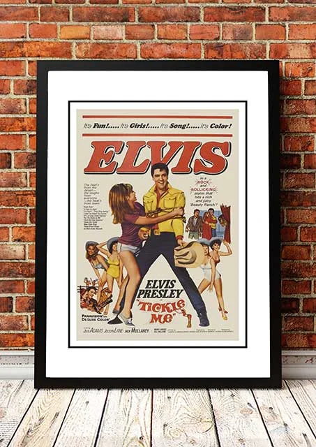 Elvis 'Ticke Me' Framed Movie Poster! - Framed A4