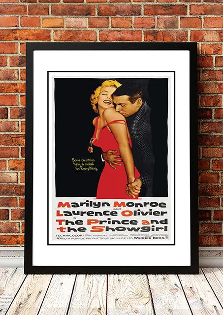 Marilyn Monroe ‘The Prince and the Showgirl’ Framed Movie Poster! - Framed A3