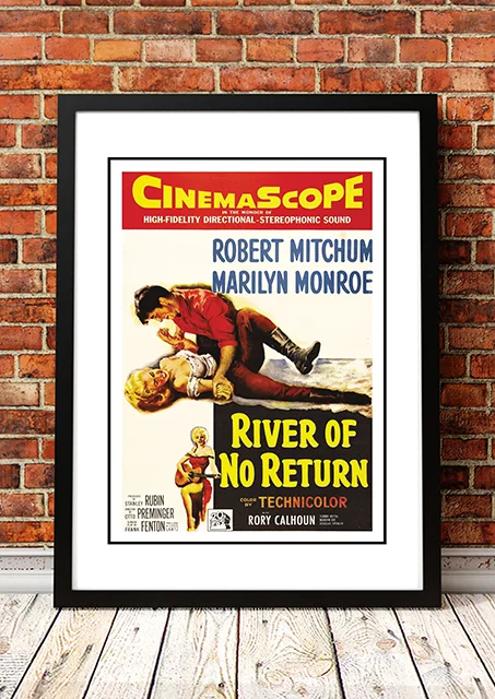 Marilyn Monroe ‘River of No Return’ Framed Movie Poster! - Framed A2