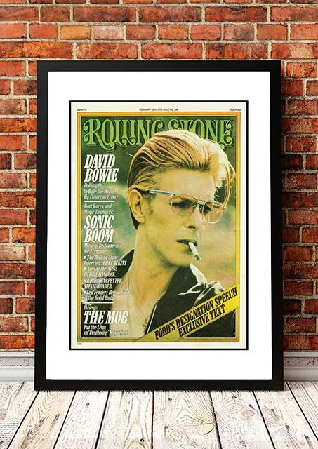 David Bowie' Rolling Stone Magazine Cover! - Framed A2